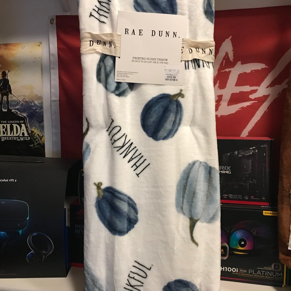 Rae Dunn Thankful Pumpkin Blanket